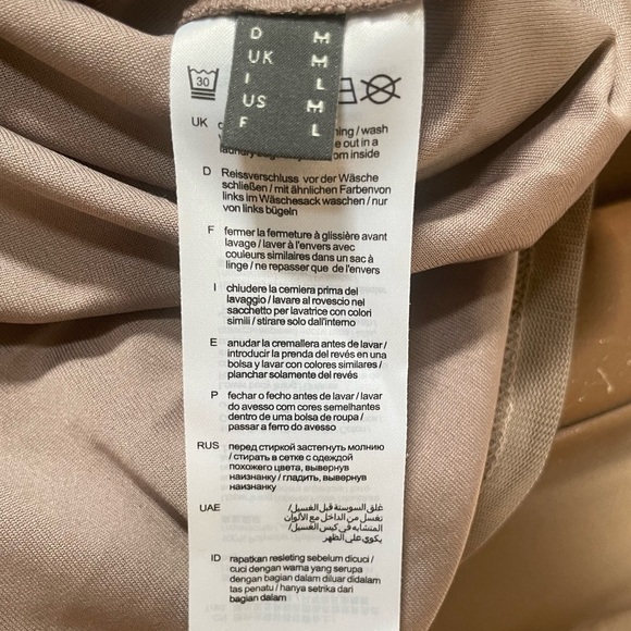 Esprit Strapless Dress Lace Embroidery Mesh Light Brown Fairy Boho S/M Y2k - Picture 6 of 6